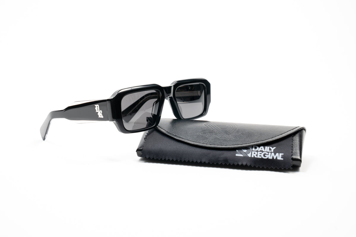 Daily Sunnies No. 3 - Gloss Black/Black Lens