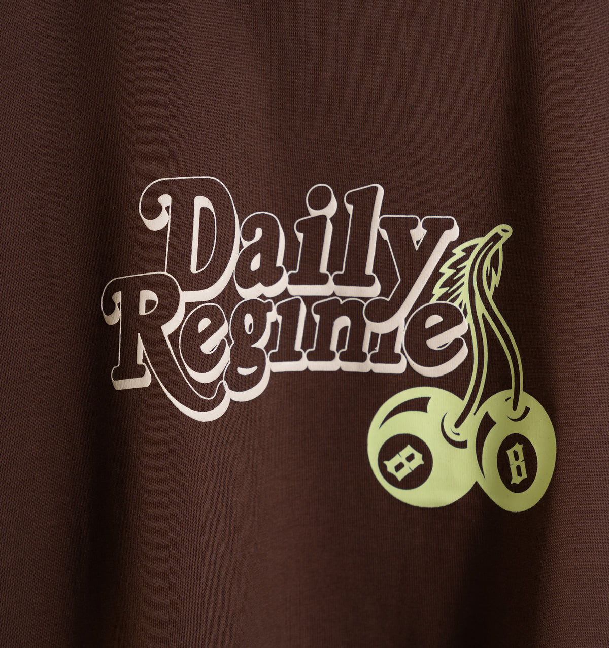 8-Ball Cherry Puff Print Heavyweight T-shirt