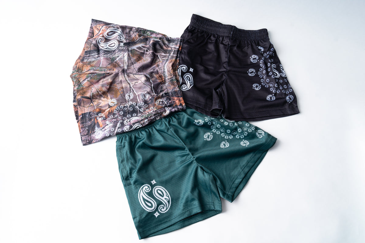 Tear Drop "DR" Mesh Shorts